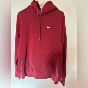 Red Nike Hooded Sweatshirt - Size XL